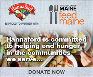 Button leading to donation to Feed Maine telethon.