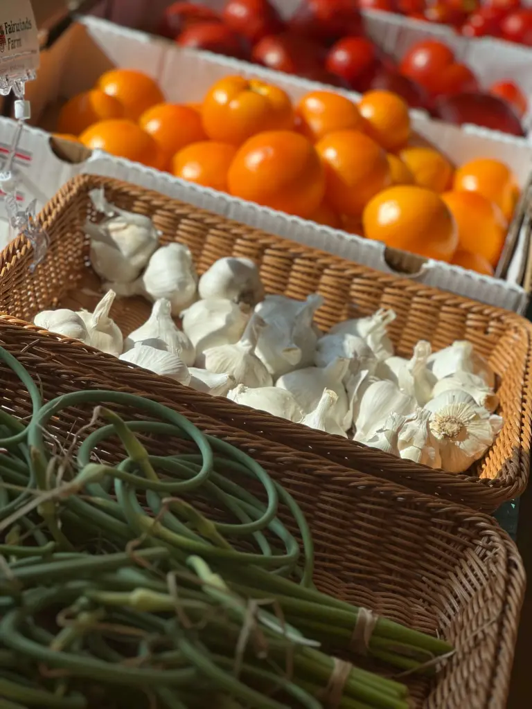 Fresh produce from Fairwinds farm