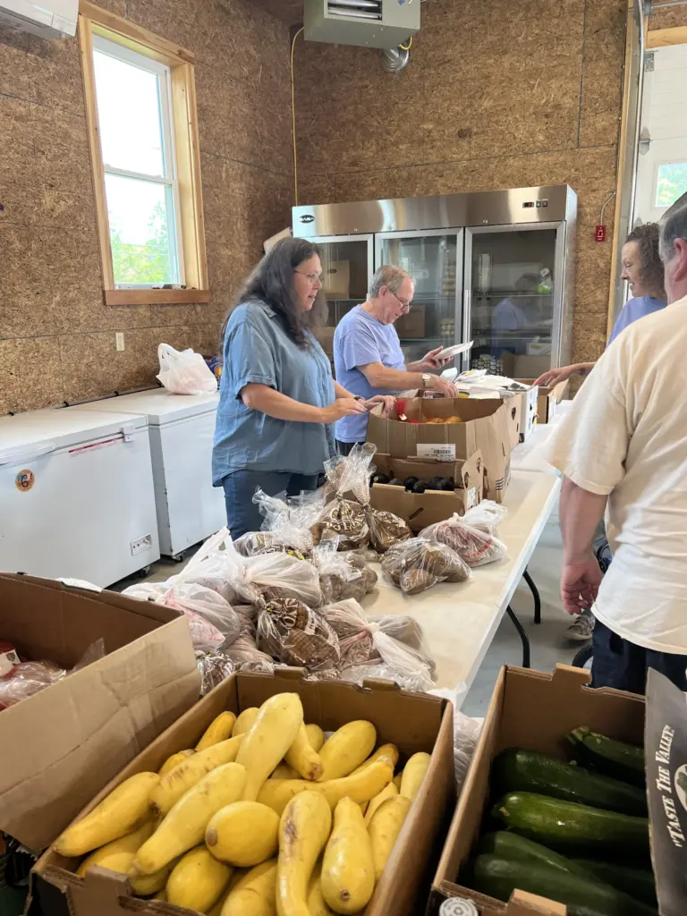 Volunteers at Harmony Cares Food Pantry