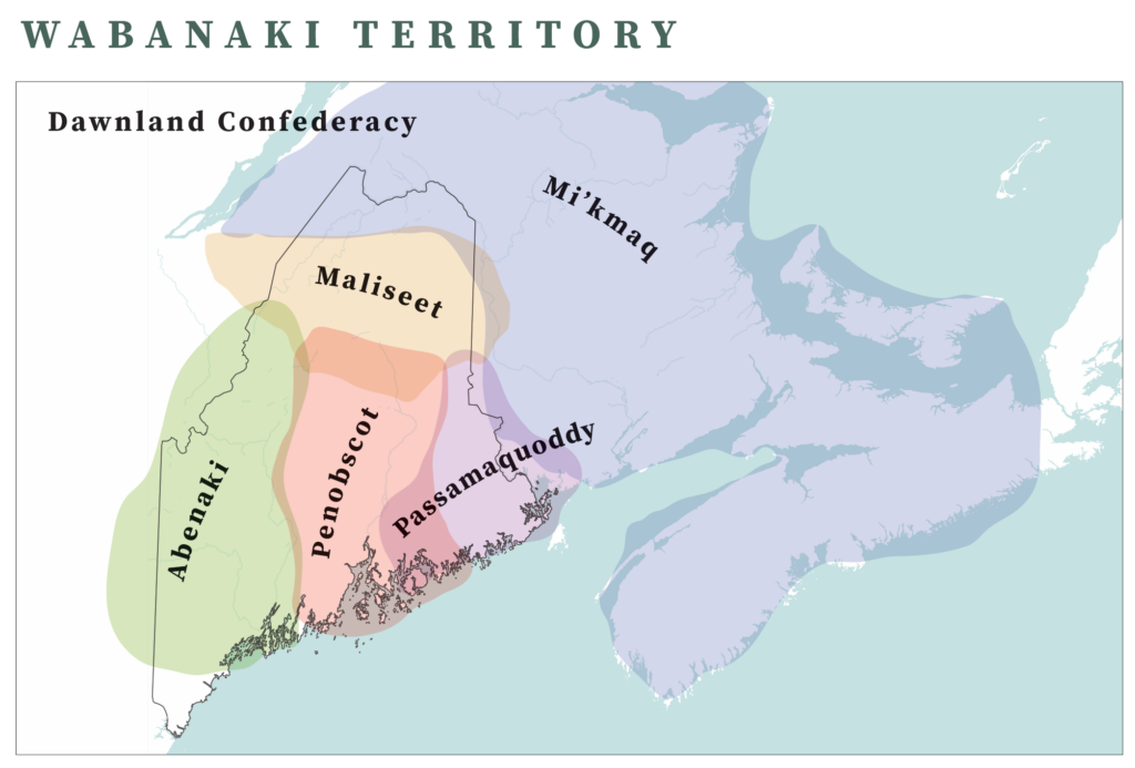 Wabanaki Territory map